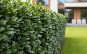 Kirschlorbeerhecke